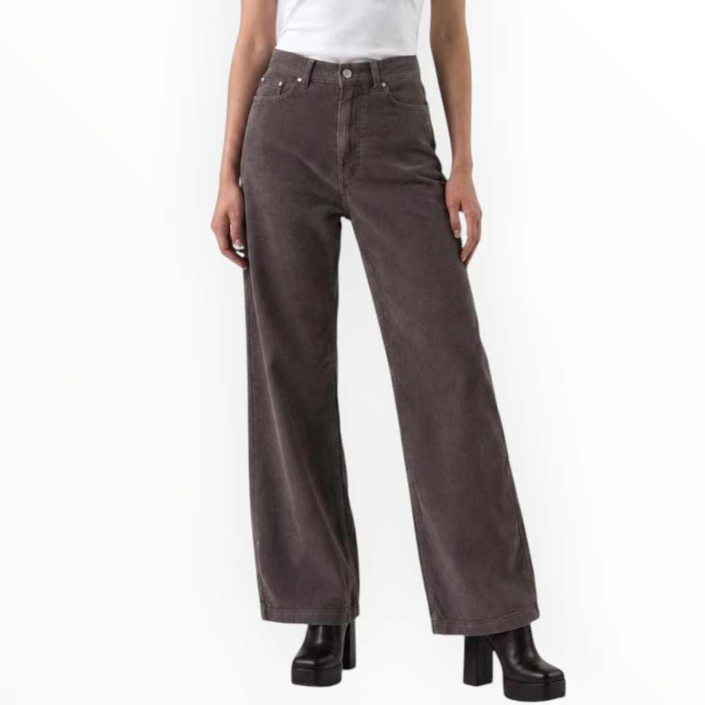 BDG High & Wide Corduroy Pants Womens 30 Brown Wide Leg Trousers